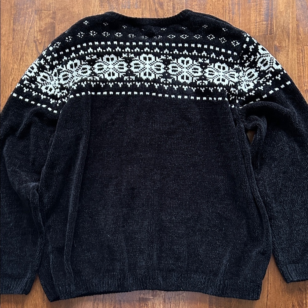 Alfred Donner womens cozy knit winter ice skating full zip cardigan sweater 2X - Picture 2 of 8